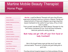 Tablet Screenshot of martinebeauty.com